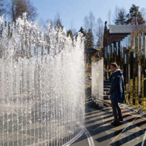 Park stainless steel fountain