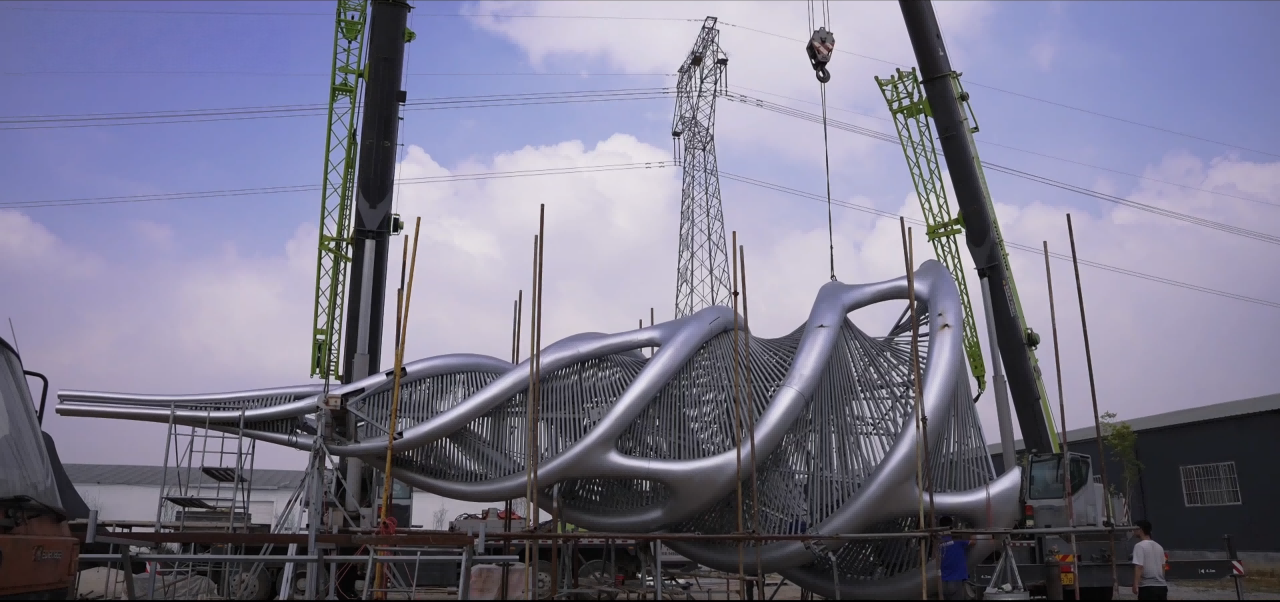 3D modeling and engineering development for a large sculpture
