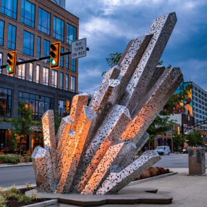 Stainless Steel Geometric Sculpture