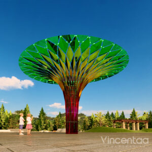 Colorful Tree Sculpture
