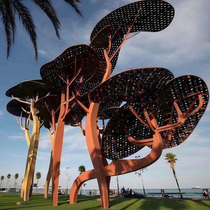 Corton steel sculpture