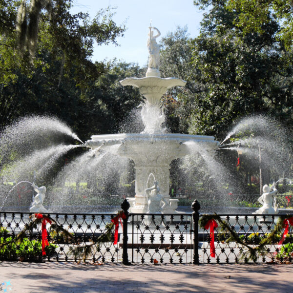 Park Statue Fountain