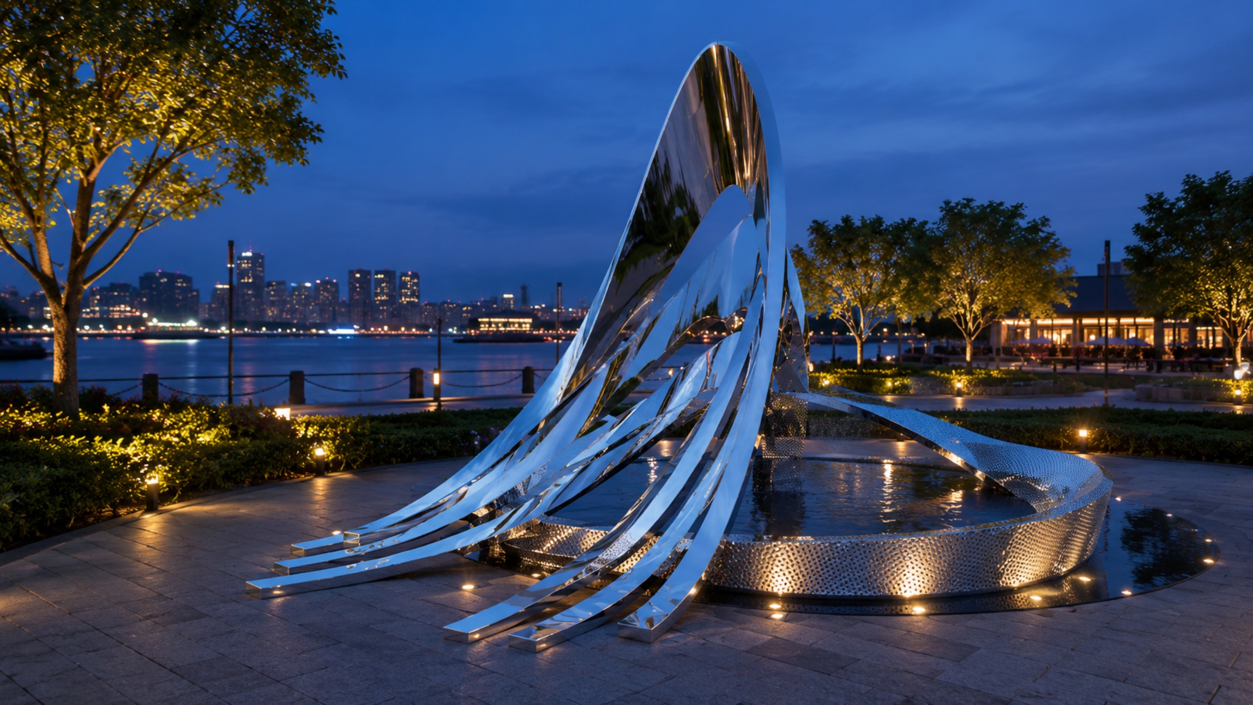 Stainless Steel Ring Sculpture (13)