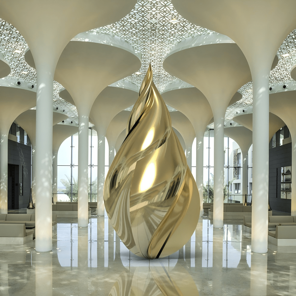 Hotel Stainless Sculpture