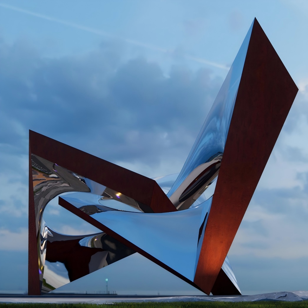 Stainless Steel Landmark Sculpture
