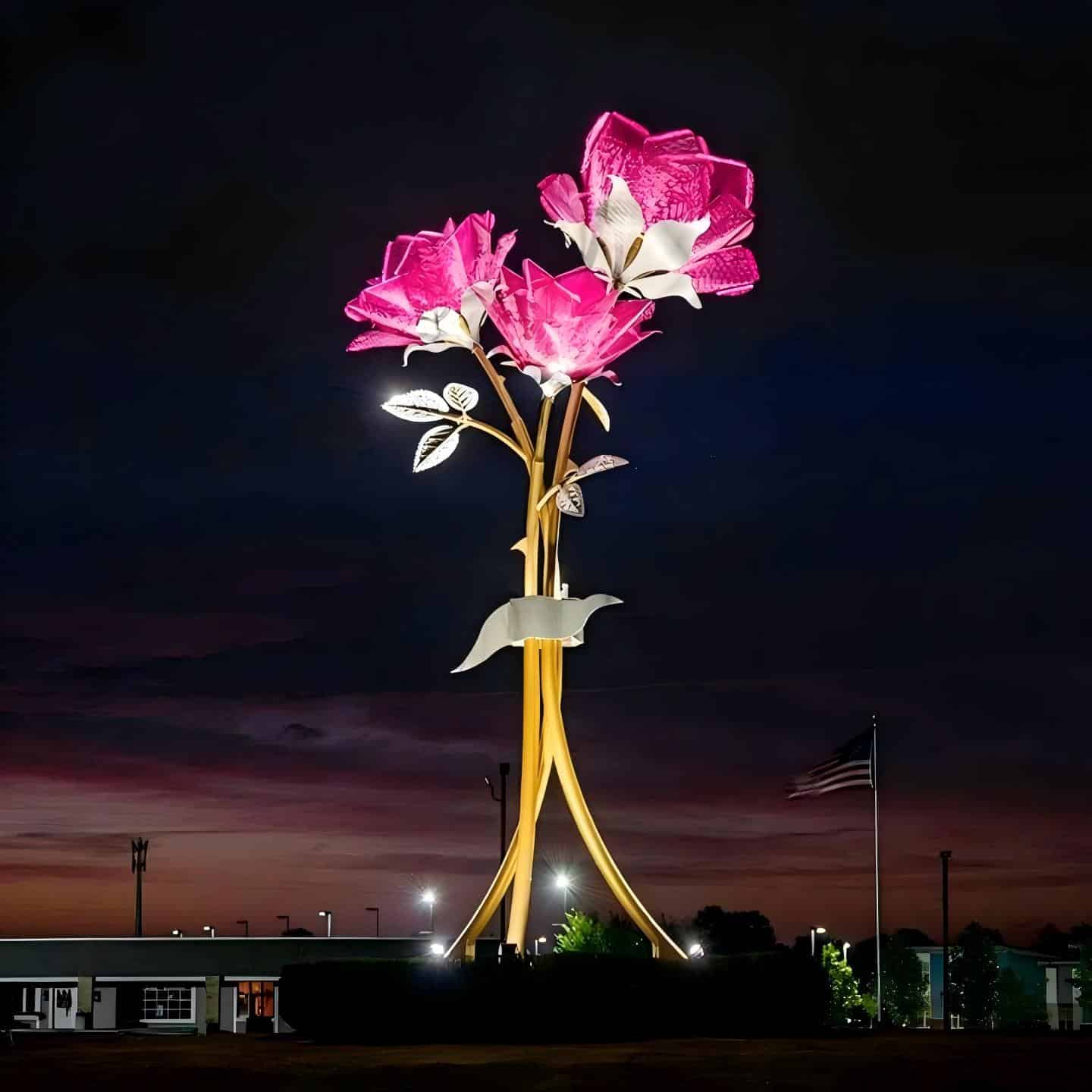 City Entrance flower Sculpture